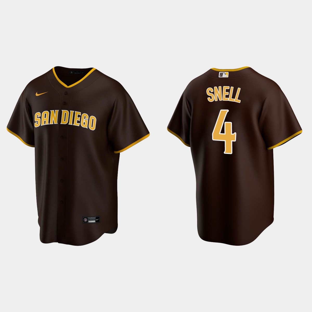 San Diego Padres #4 Blake Snell Trade Road Jersey - Brown