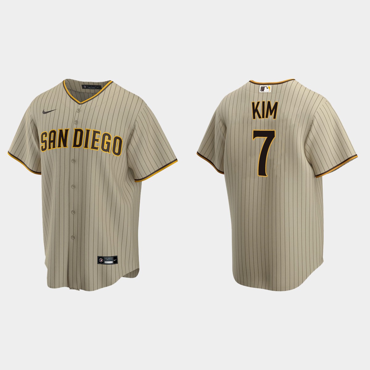 San Diego Padres #7 Ha-Seong Kim Alternate Jersey - Sand Brown