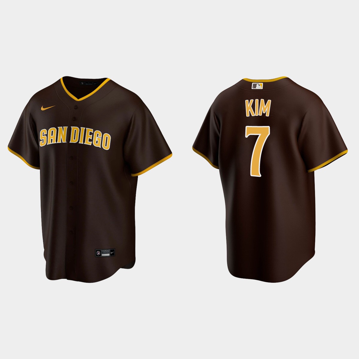 San Diego Padres #7 Ha-Seong Kim Trade Road Jersey - Brown