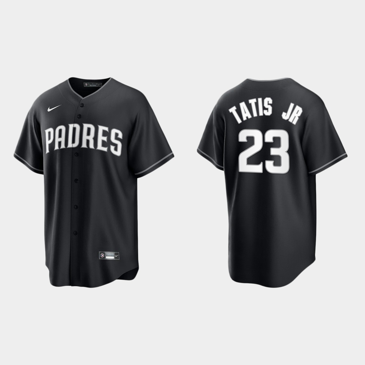 San Diego Padres Fernando Tatis Jr. 2021 All Black Fashion Jersey - Black White