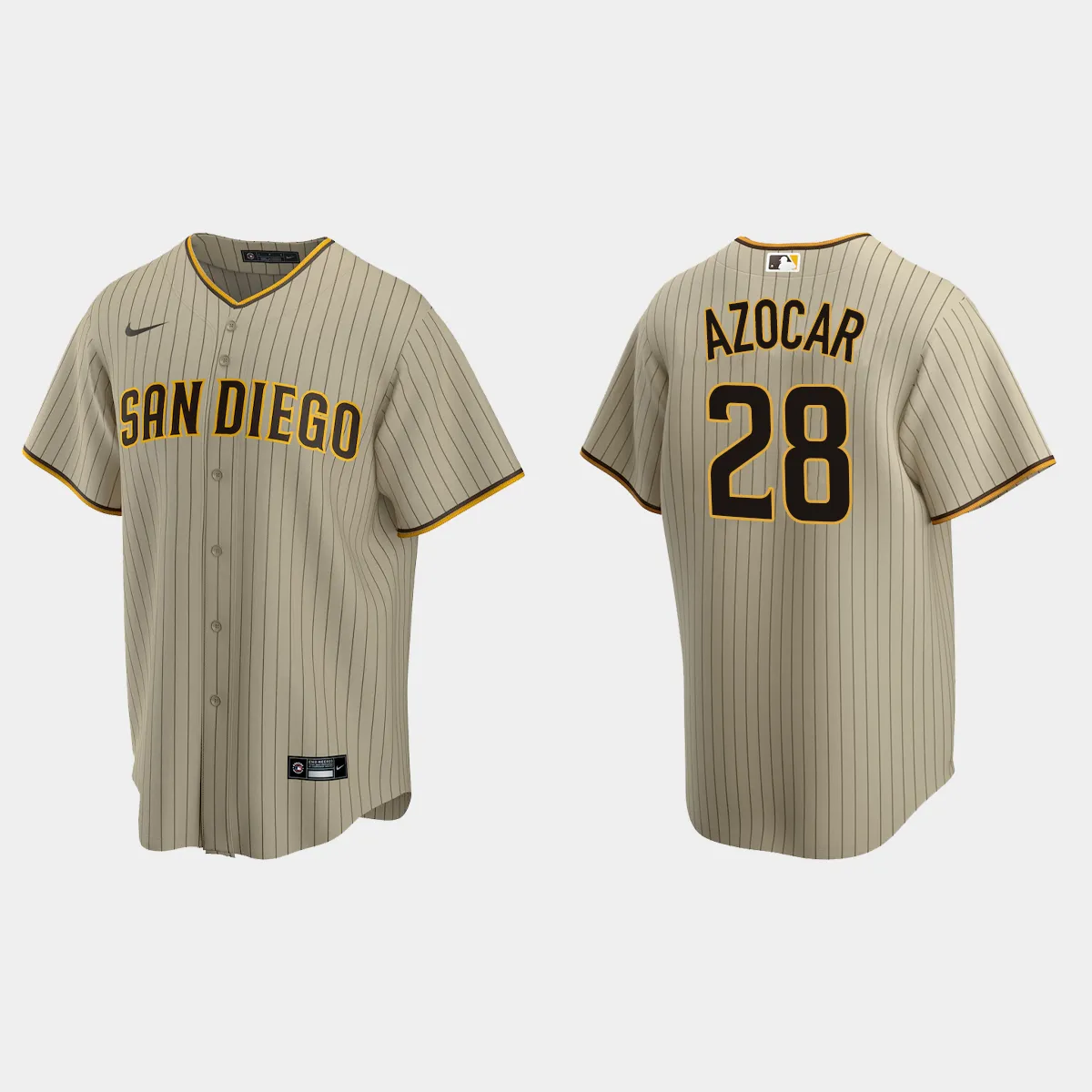 San Diego Padres Jose Azocar Alternate Jersey - Sand Brown