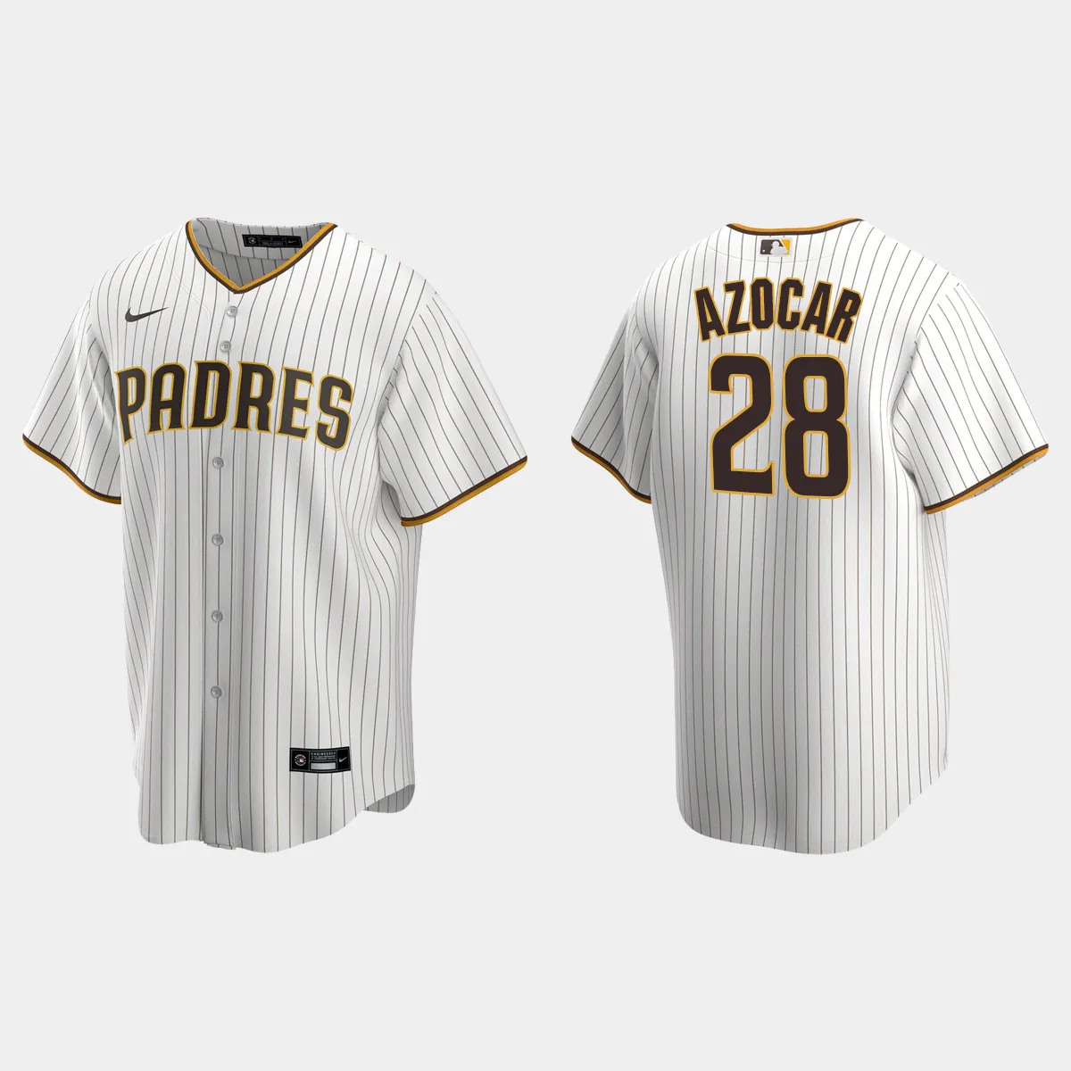 San Diego Padres Jose Azocar Home Jersey - White Brown