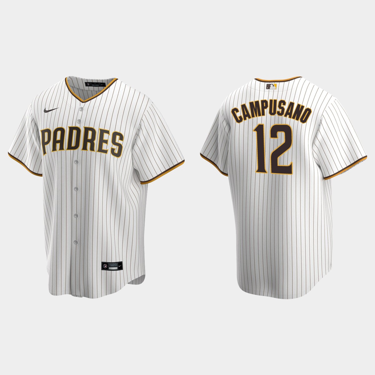 San Diego Padres Luis Campusano Home Jersey - White Brown