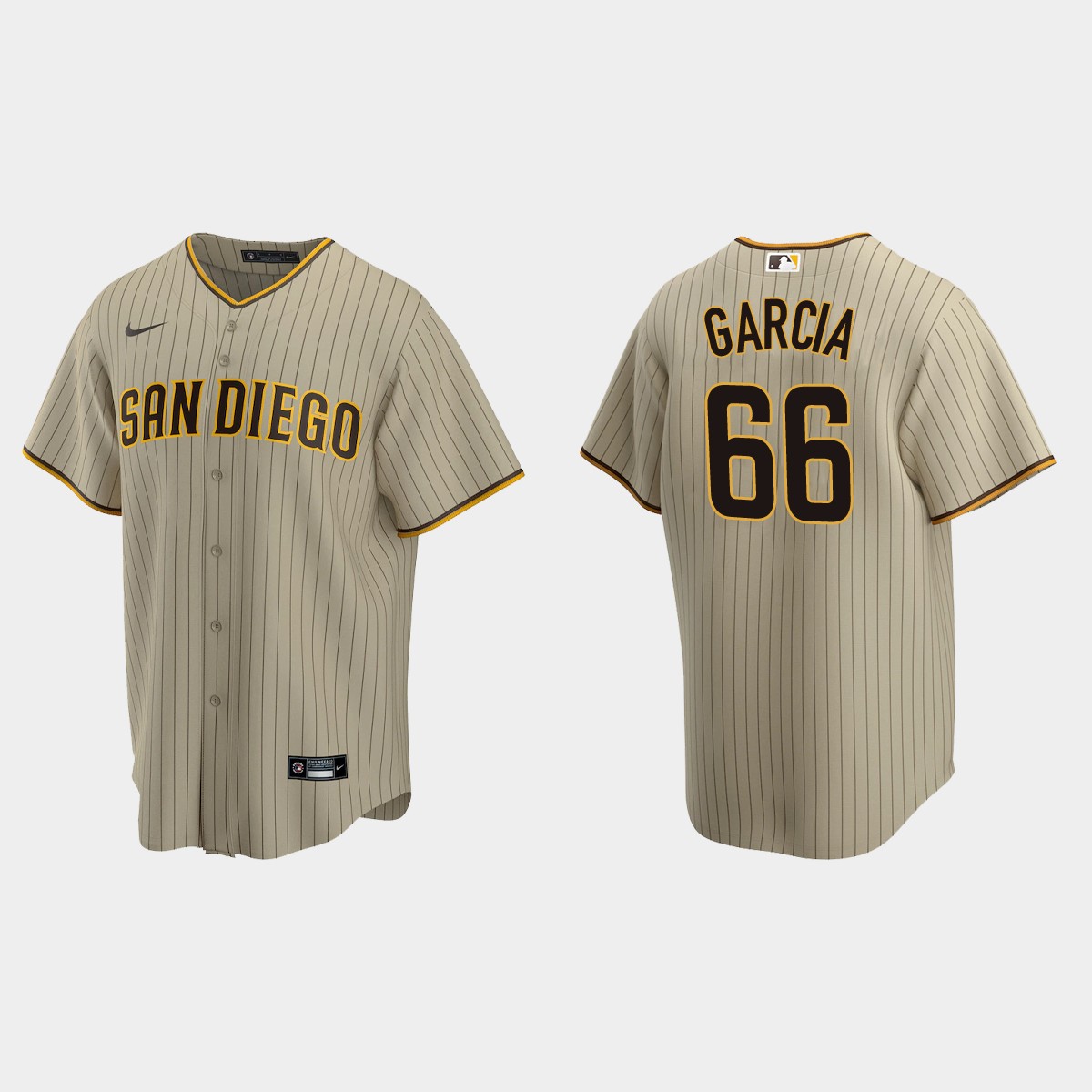 San Diego Padres Luis Garcia Alternate Jersey - Sand Brown
