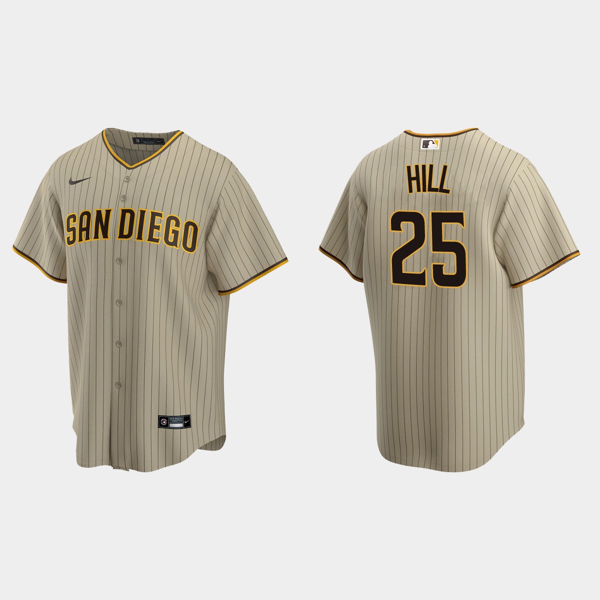 San Diego Padres Tim Hill Alternate Jersey - Sand Brown