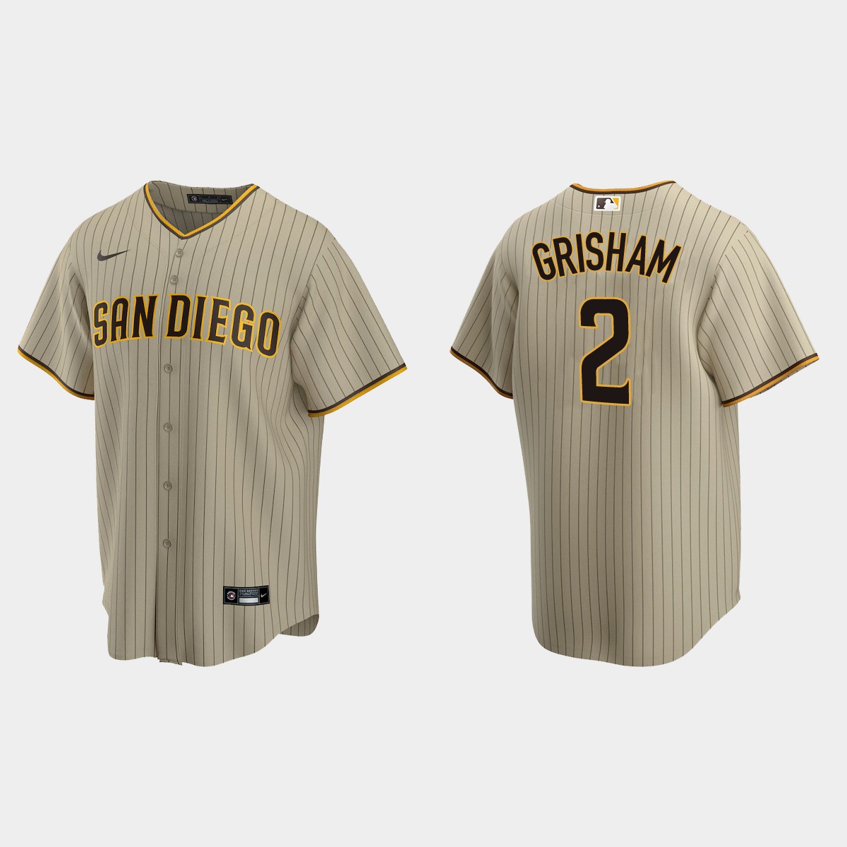 San Diego Padres Trent Grisham Alternate Jersey - Sand Brown