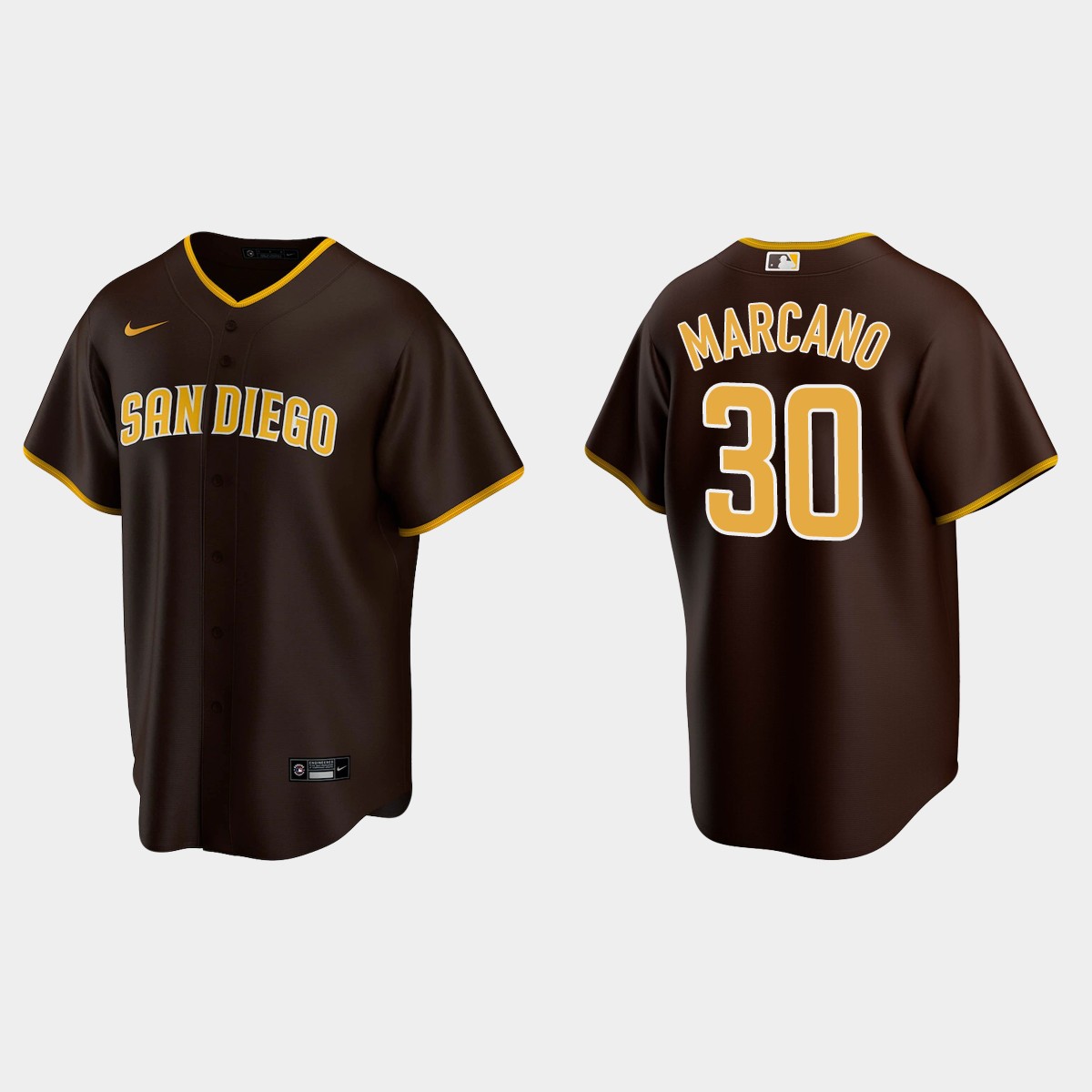 San Diego Padres Tucupita Marcano Road Jersey - Brown