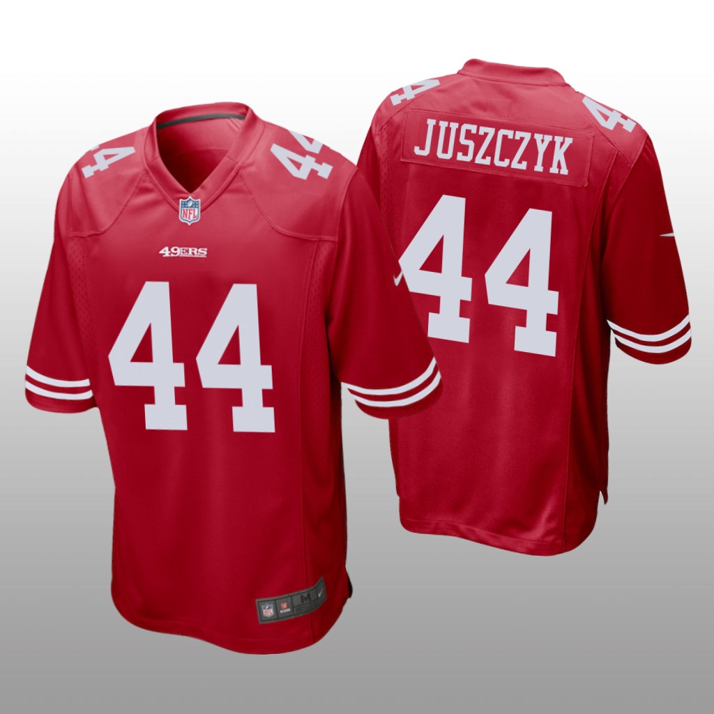 San Francisco 49ers #44 Scarlet Men's Kyle Juszczyk Game Jersey