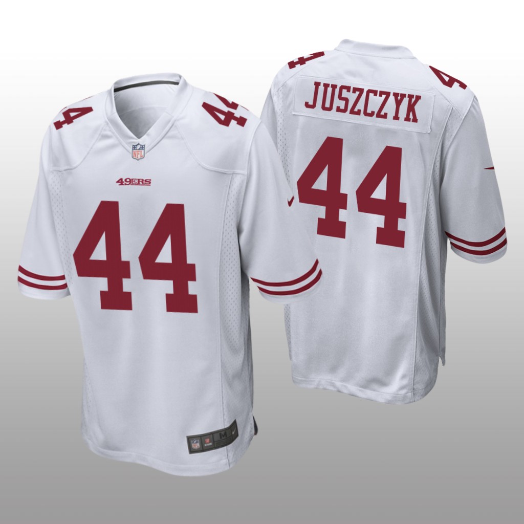 San Francisco 49ers #44 White Men's Kyle Juszczyk Game Jersey