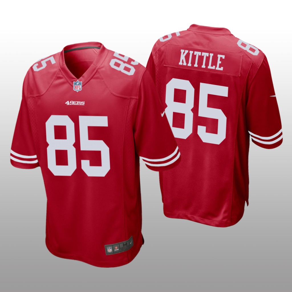 San Francisco 49ers #85 Scarlet Men's George Kittle Game Jersey