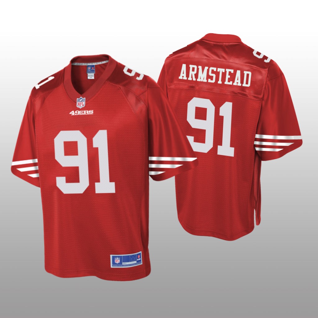 San Francisco 49ers #91 Red Arik Armstead Pro Line Jersey - Youth