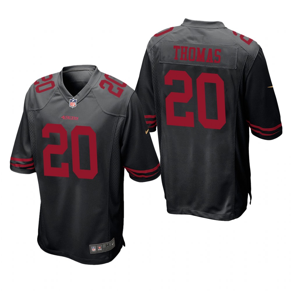 San Francisco 49ers Ambry Thomas Black Jersey Game - Men's