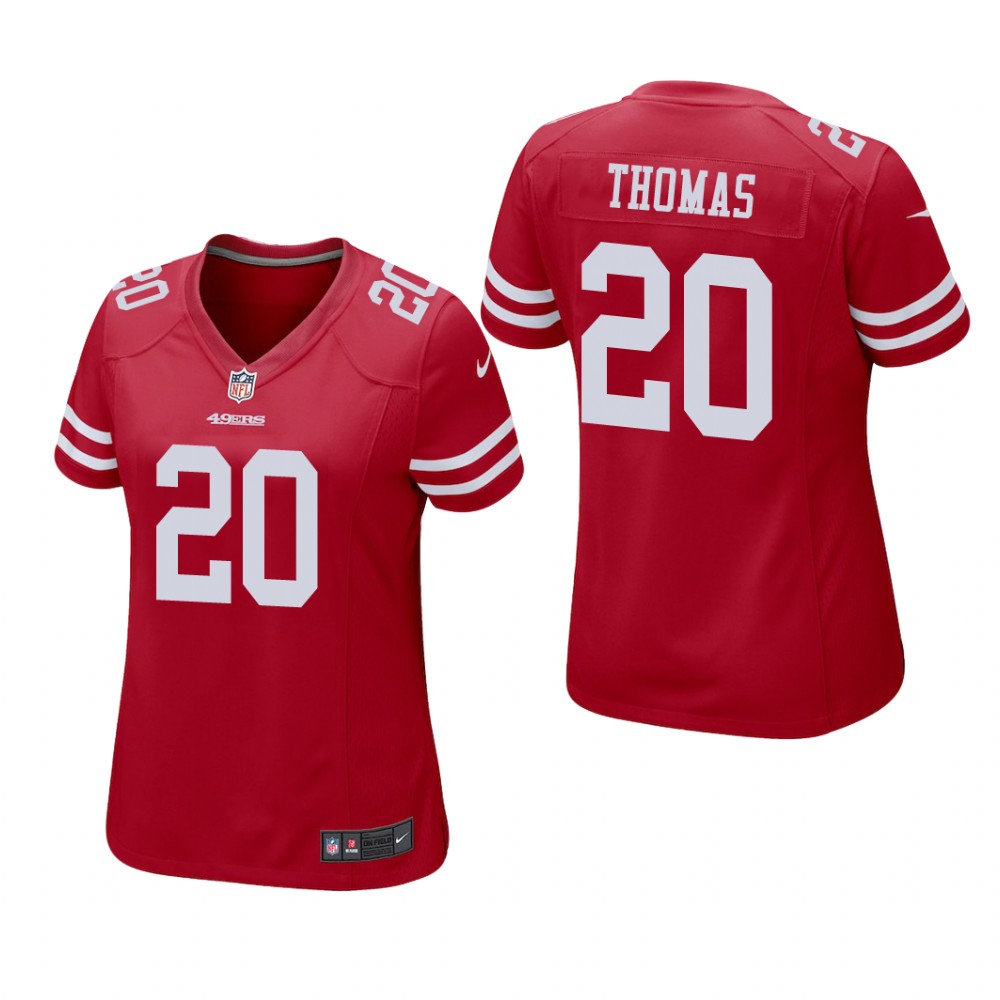 San Francisco 49ers Ambry Thomas Scarlet Jersey Game - Women's