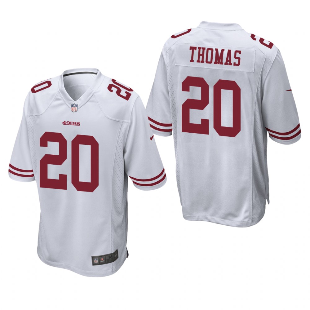 San Francisco 49ers Ambry Thomas White Jersey Game - Men's