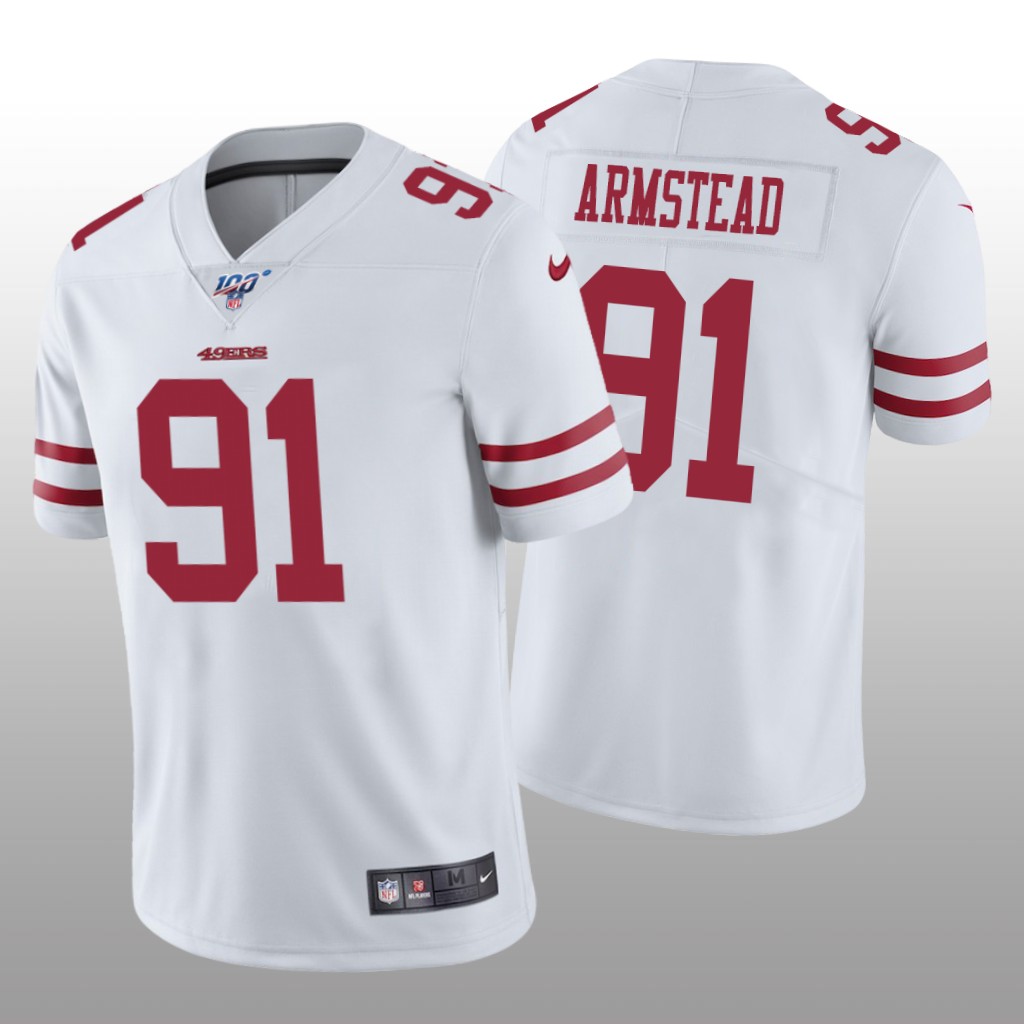 San Francisco 49ers Arik Armstead White Vapor Limited Jersey 100th Season - Men's
