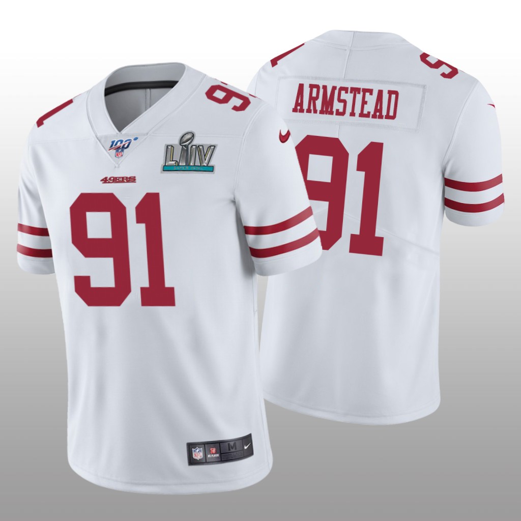 San Francisco 49ers Arik Armstead White Vapor Limited Jersey Super Bowl LIV - Men's