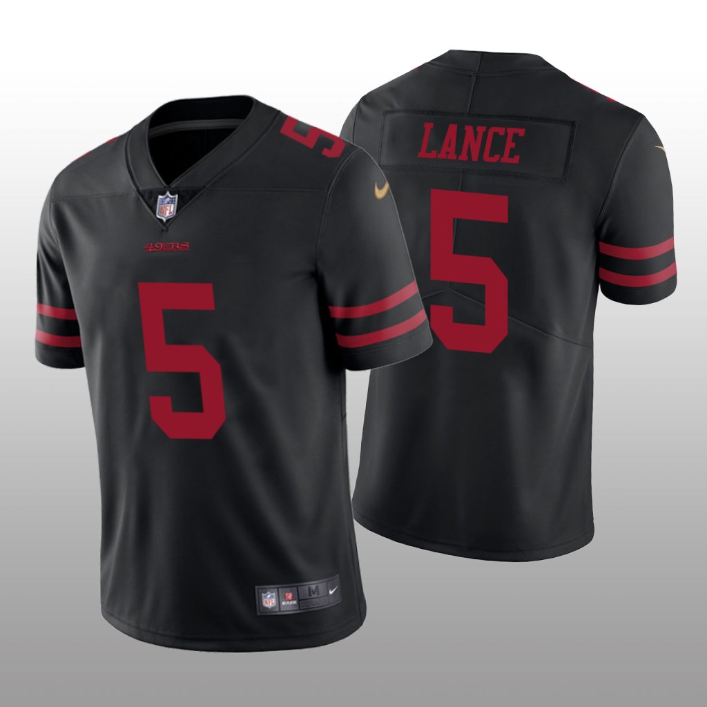 San Francisco 49ers Black 2021 NFL Draft Vapor Limited Trey Lance Jersey