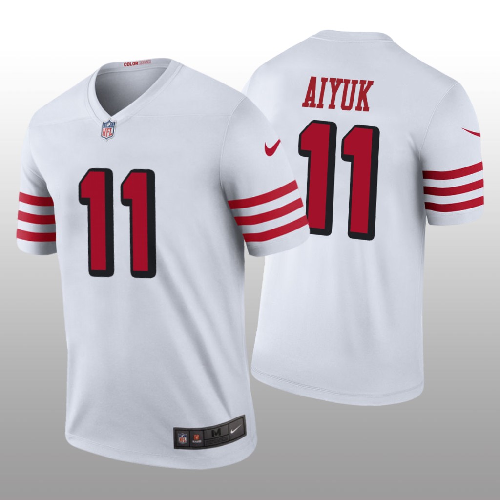 San Francisco 49ers Brandon Aiyuk White Jersey Color Rush Legend - Men's