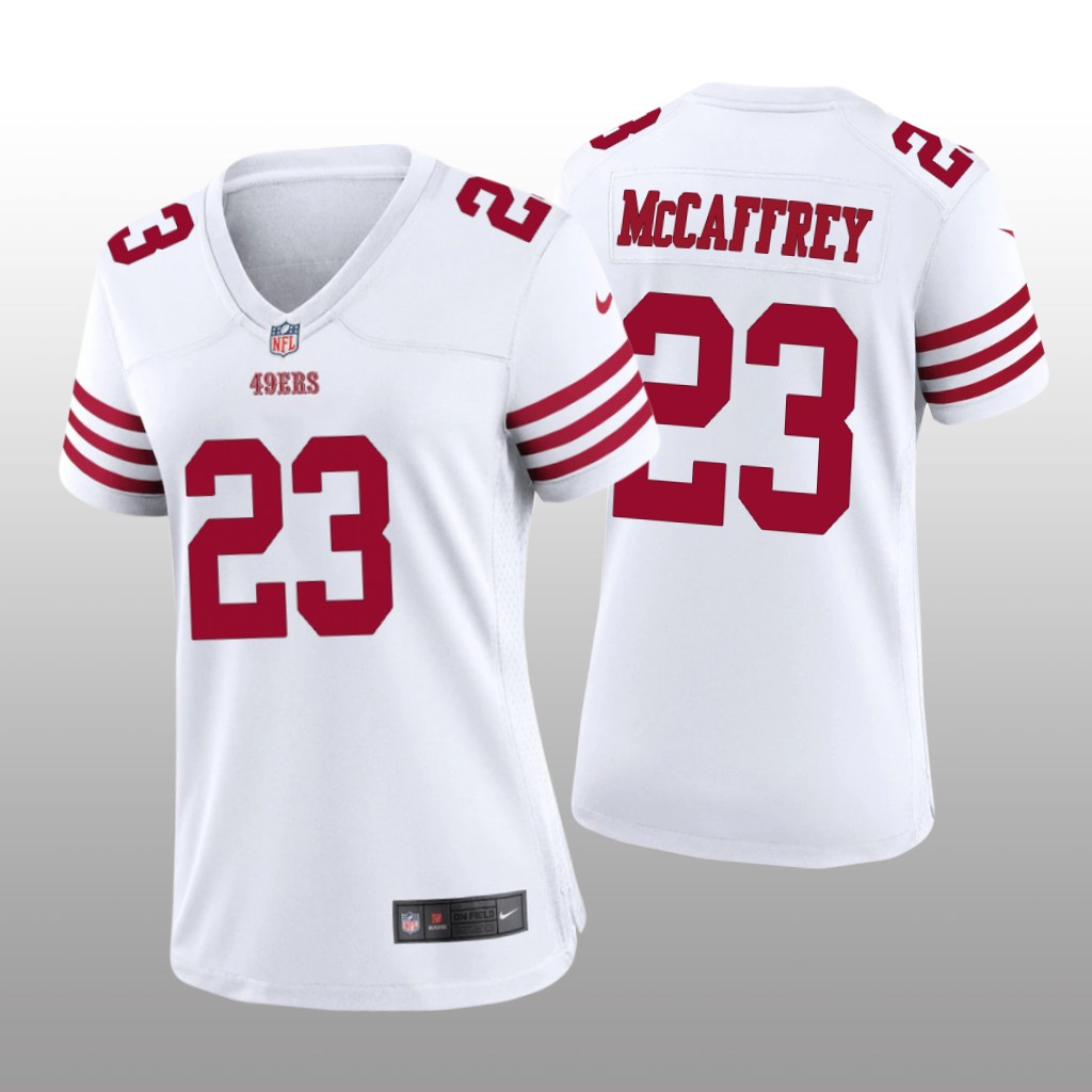 San Francisco 49ers Christian McCaffrey White Jersey Game - Women's
