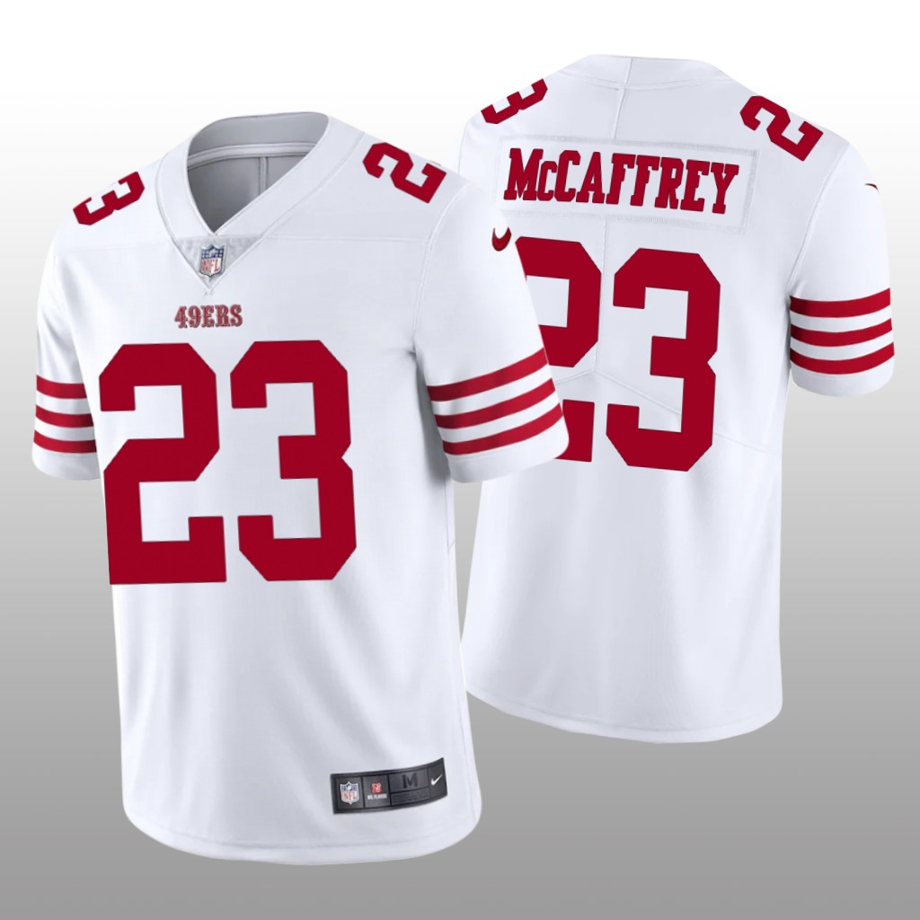 San Francisco 49ers Christian McCaffrey White Jersey Vapor Limited Men's
