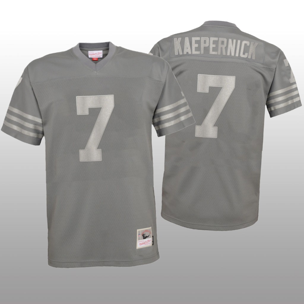 San Francisco 49ers Colin Kaepernick Charcoal Jersey Metal  - Youth