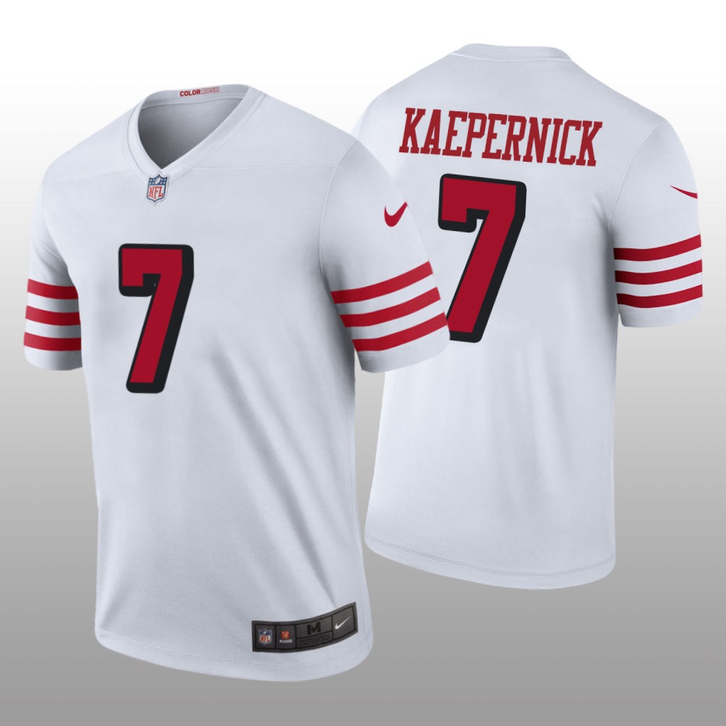 San Francisco 49ers Colin Kaepernick White Jersey Color Rush Legend - Men's