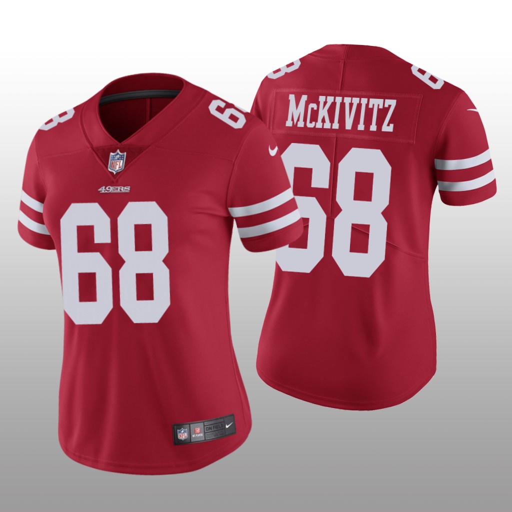 San Francisco 49ers Colton McKivitz Scarlet Jersey Vapor Limited - Women's