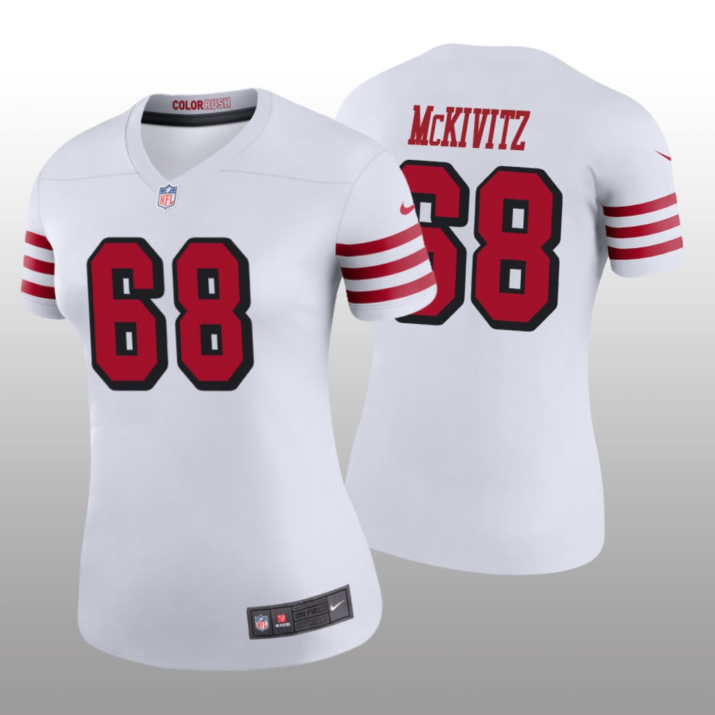 San Francisco 49ers Colton McKivitz White Jersey Color Rush Legend - Women's