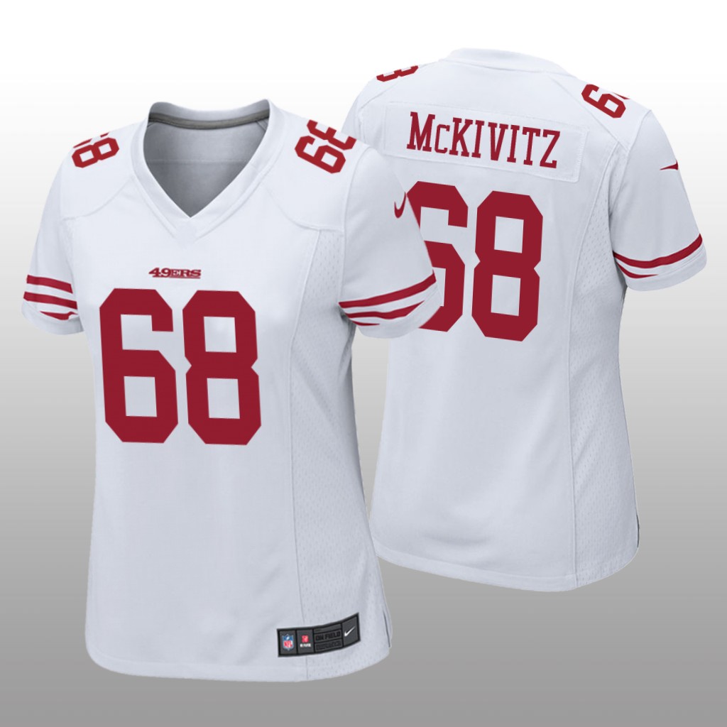 San Francisco 49ers Colton McKivitz White Jersey Game - Women's