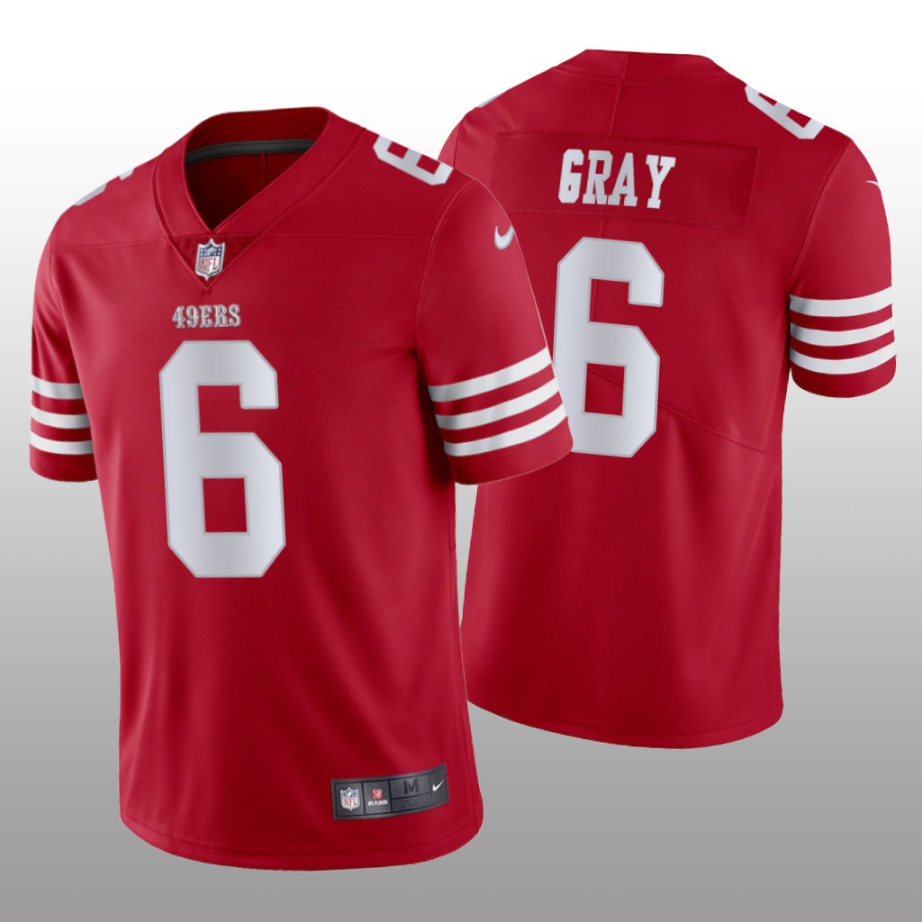 San Francisco 49ers Danny Gray Scarlet Jersey Vapor Limited - Men's