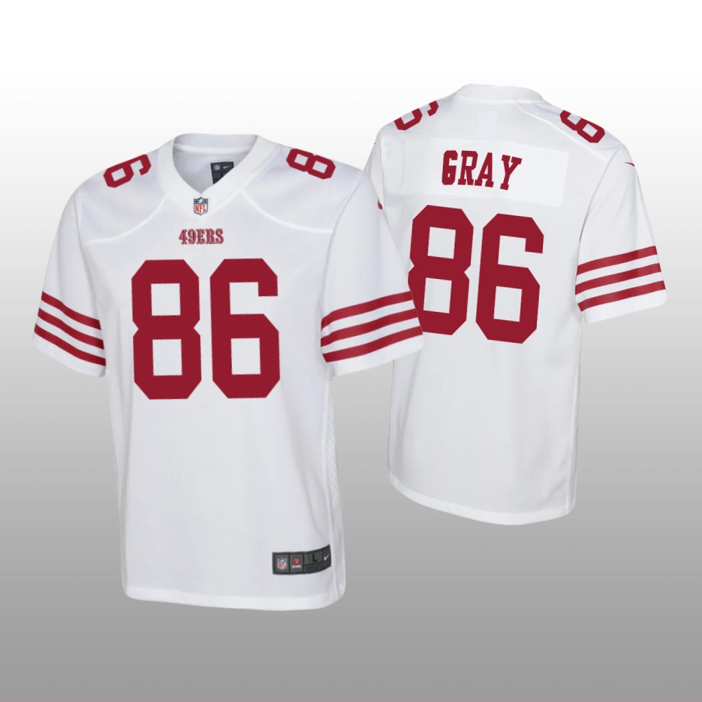 San Francisco 49ers Danny Gray White Jersey Game - Youth