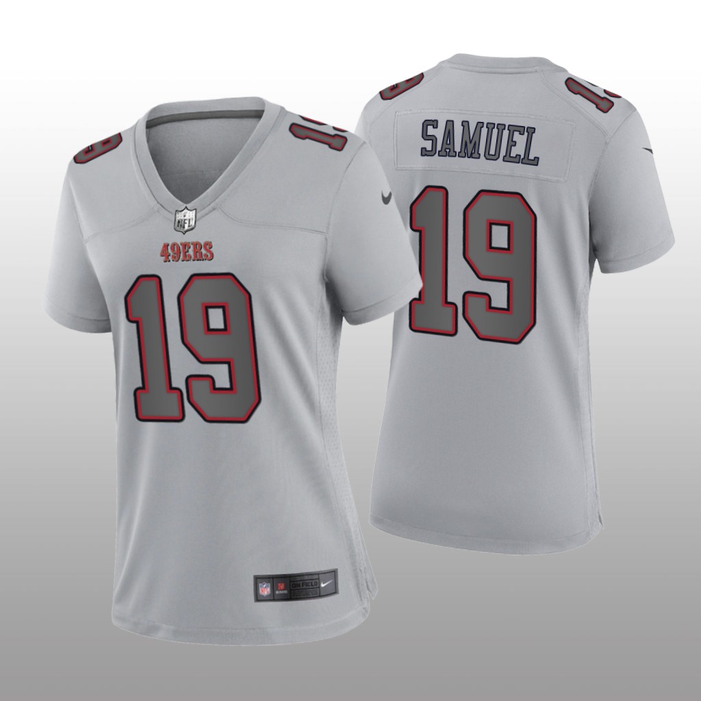 San Francisco 49ers Deebo Samuel Gray Jersey Atmosphere Fashion Game - Women's