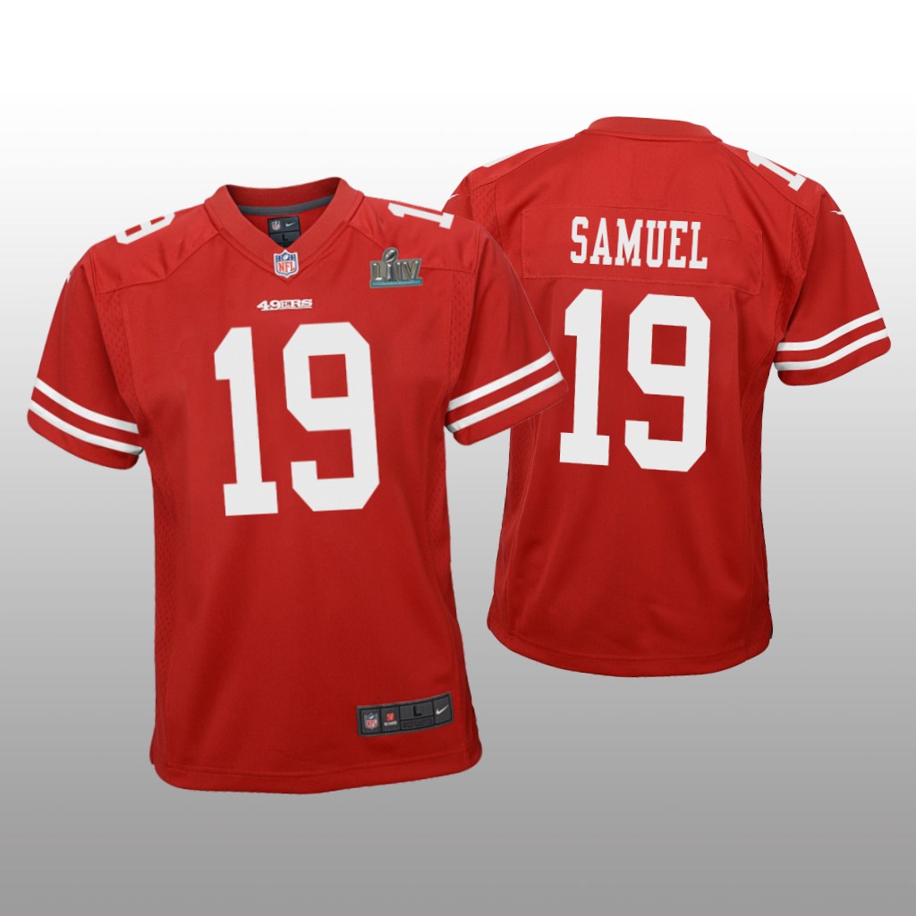 San Francisco 49ers Deebo Samuel Scarlet Game Jersey Super Bowl LIV - Youth