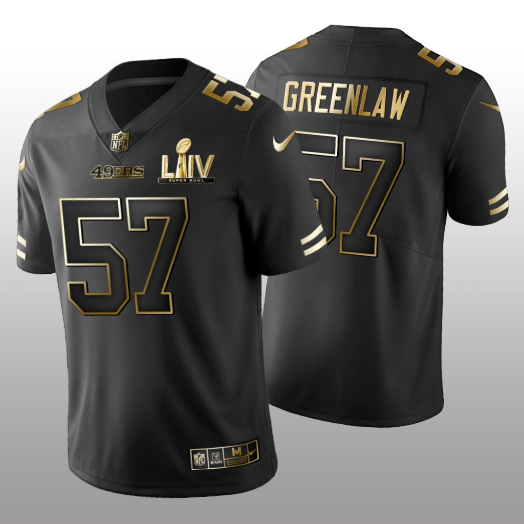 San Francisco 49ers Dre Greenlaw Black Golden Edition Jersey Super Bowl LIV - Men's