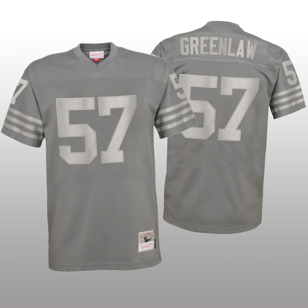 San Francisco 49ers Dre Greenlaw Charcoal Jersey Metal  - Youth