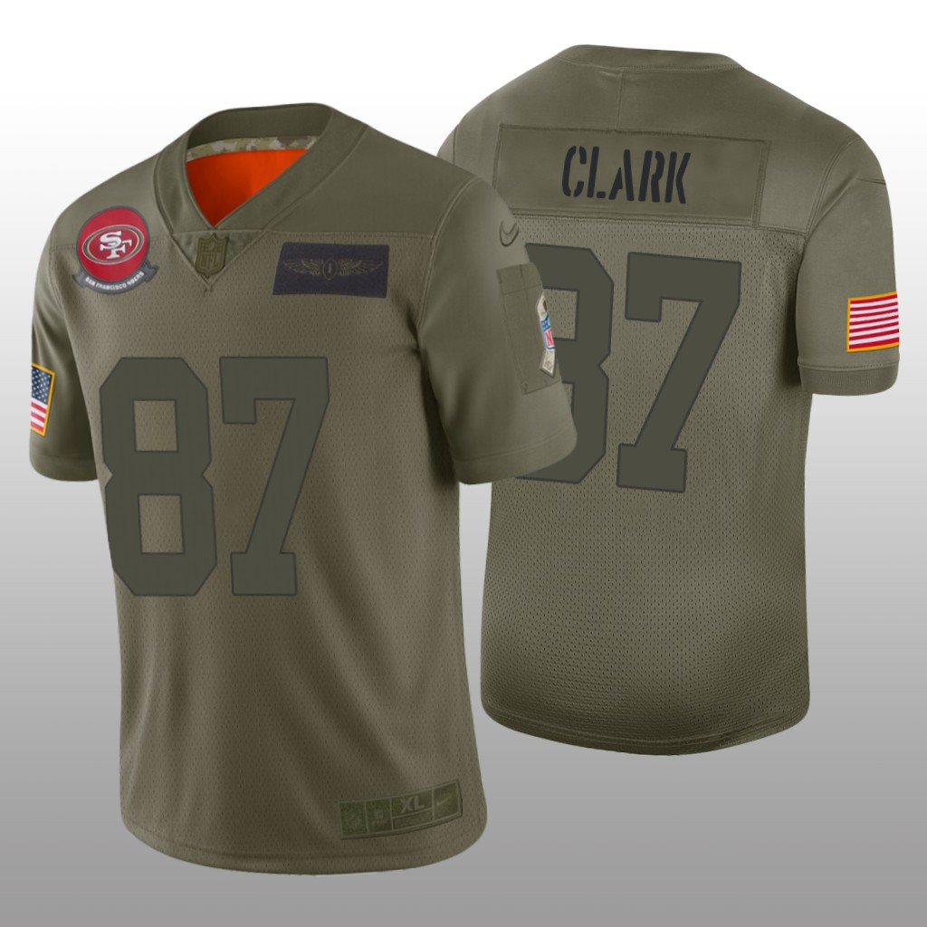 San Francisco 49ers Dwight Clark Camo Limited Jersey 2019 Salute to Service - Men's