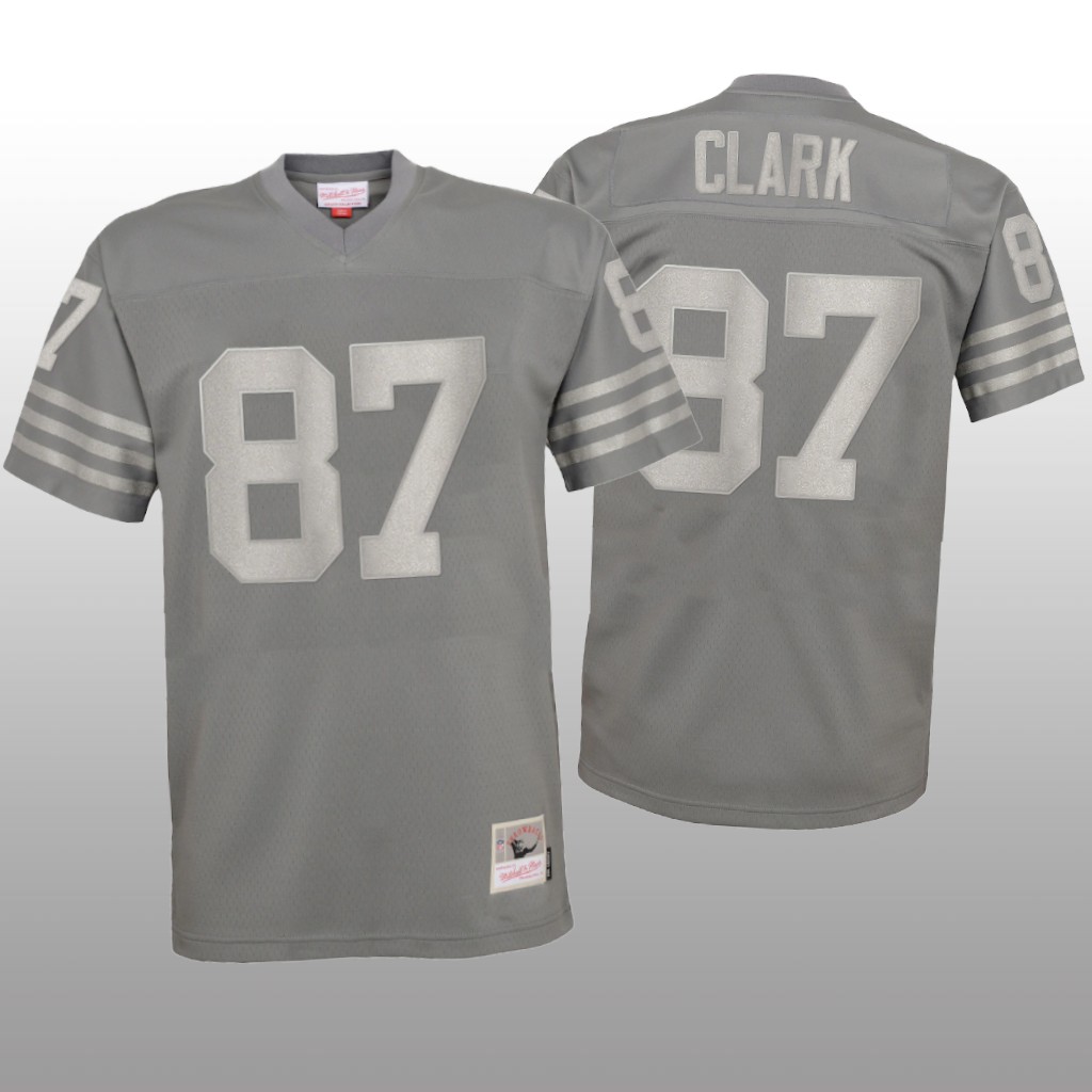 San Francisco 49ers Dwight Clark Charcoal Jersey Metal  - Youth