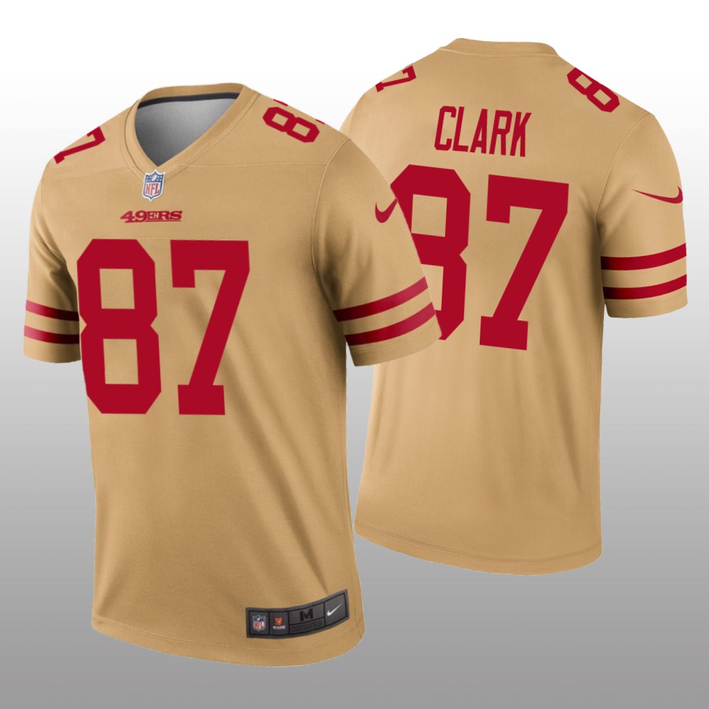 San Francisco 49ers Dwight Clark Gold Jersey Inverted Legend - Men's