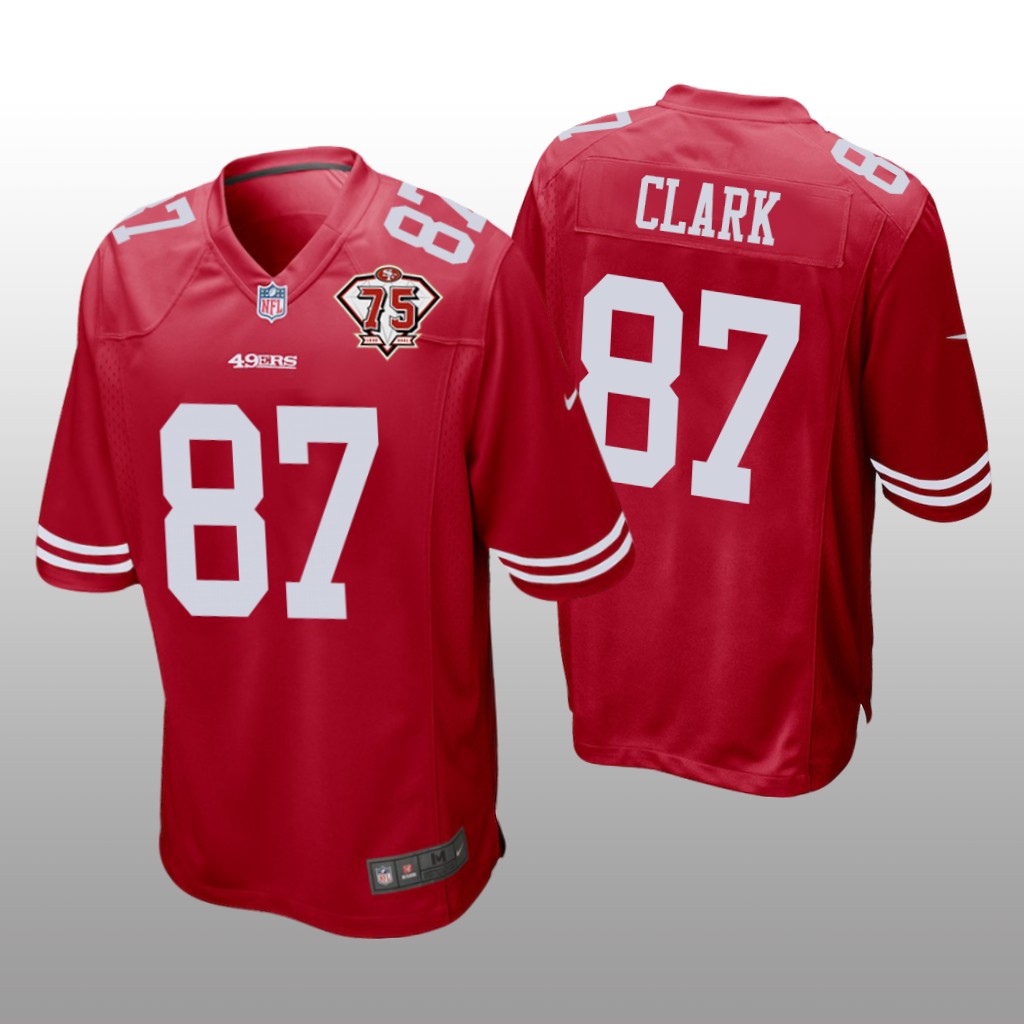 San Francisco 49ers Dwight Clark Scarlet Game 75th Anniversary Patch - Men's