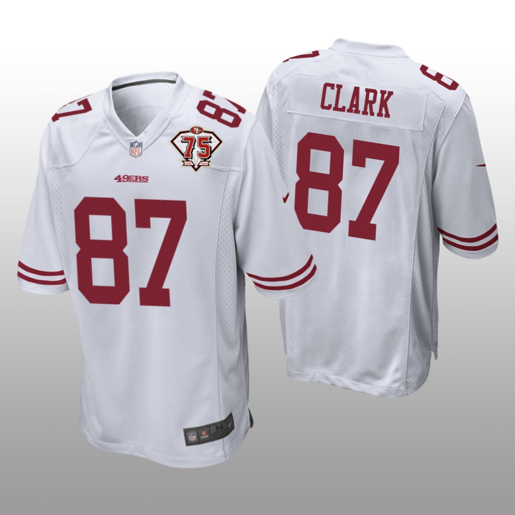 San Francisco 49ers Dwight Clark White Game 75th Anniversary Patch - Men's