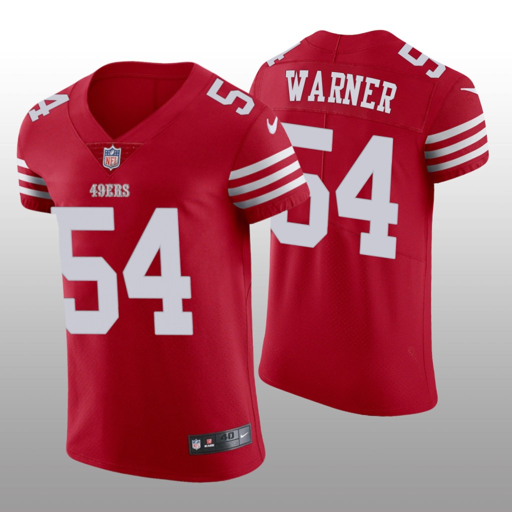 San Francisco 49ers Fred Warner 2022-23 Scarlet Vapor Elite - Men's