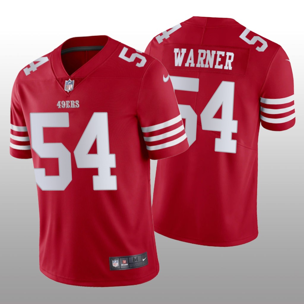 San Francisco 49ers Fred Warner 2022-23 Scarlet Vapor Limited - Men's