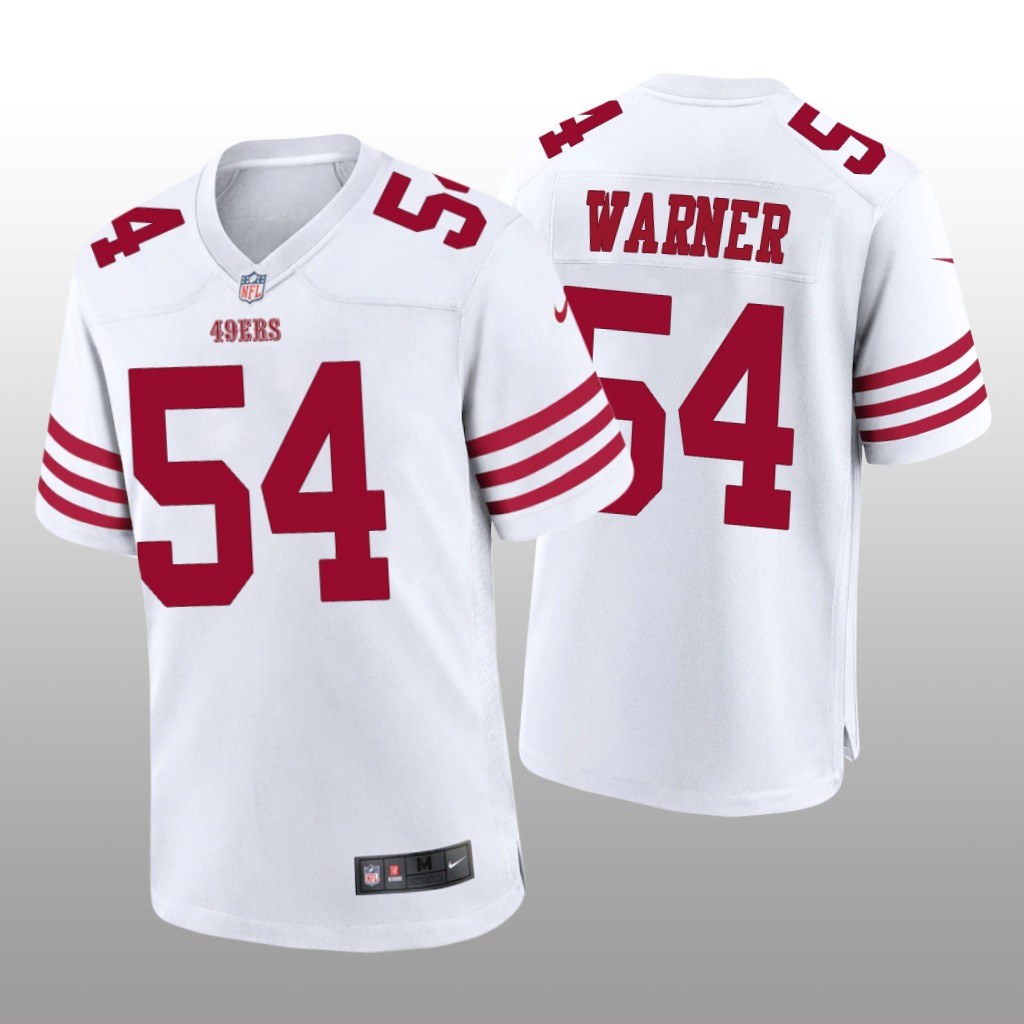 San Francisco 49ers Fred Warner 2022-23 White Game - Men's