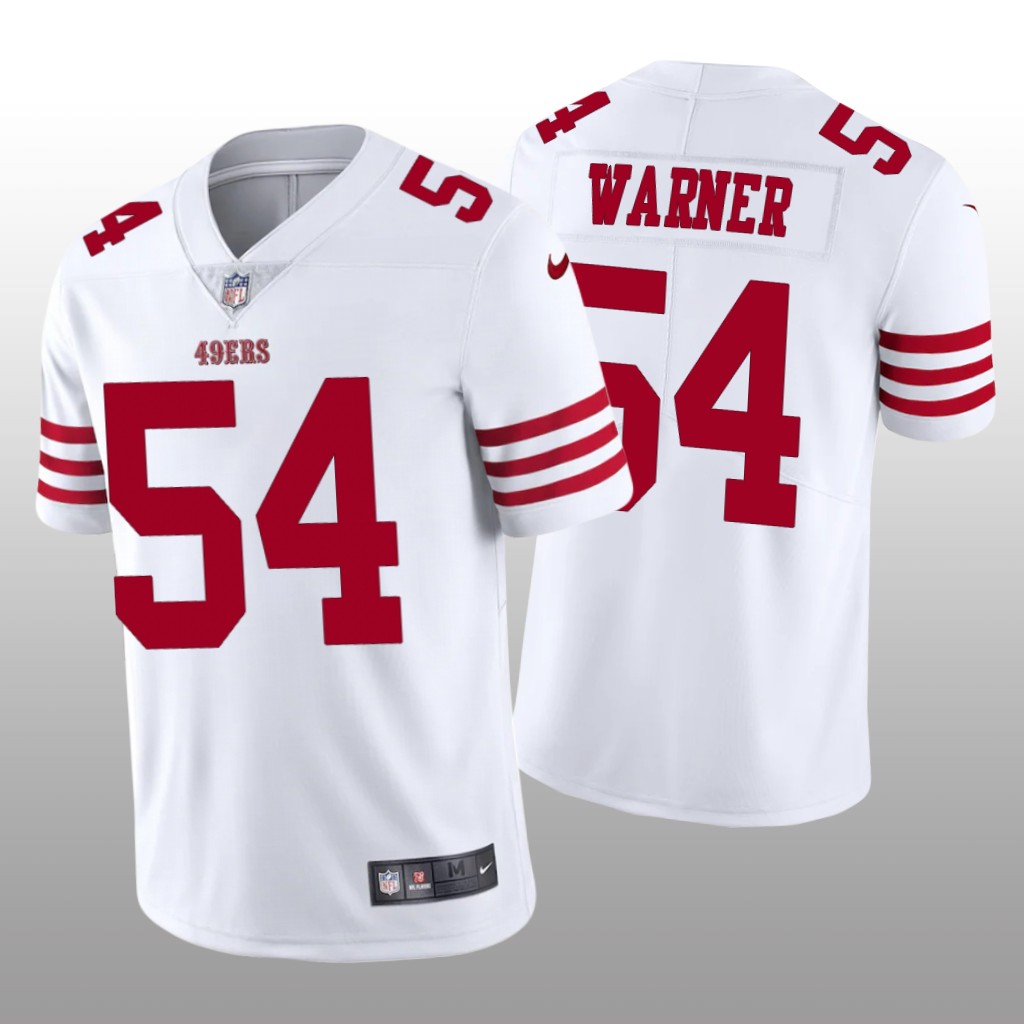 San Francisco 49ers Fred Warner 2022-23 White Vapor Limited - Men's
