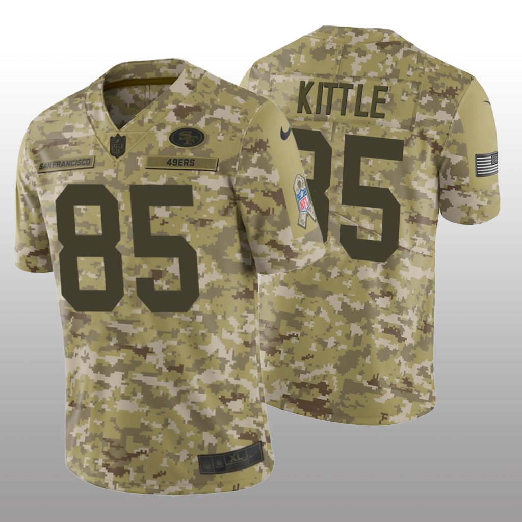 San Francisco 49ers George Kittle #85 Salute to Service Limited Jersey - Camo