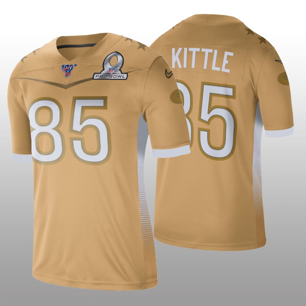San Francisco 49ers George Kittle Gold Jersey 2020 NFC Pro Bowl Game - Men's