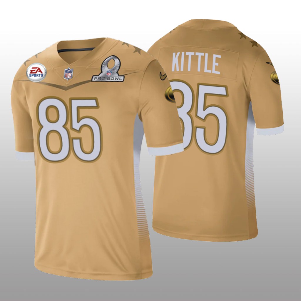 San Francisco 49ers George Kittle Gold Jersey 2021 NFC Pro Bowl Game - Men's