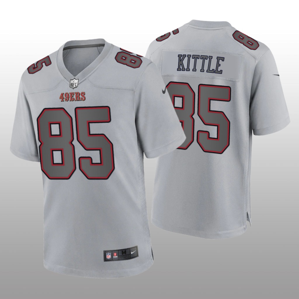 San Francisco 49ers George Kittle Gray Jersey Atmosphere Fashion Game - Men's