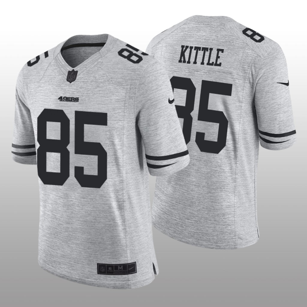 San Francisco 49ers George Kittle Gray Jersey Gridiron Gray Limited