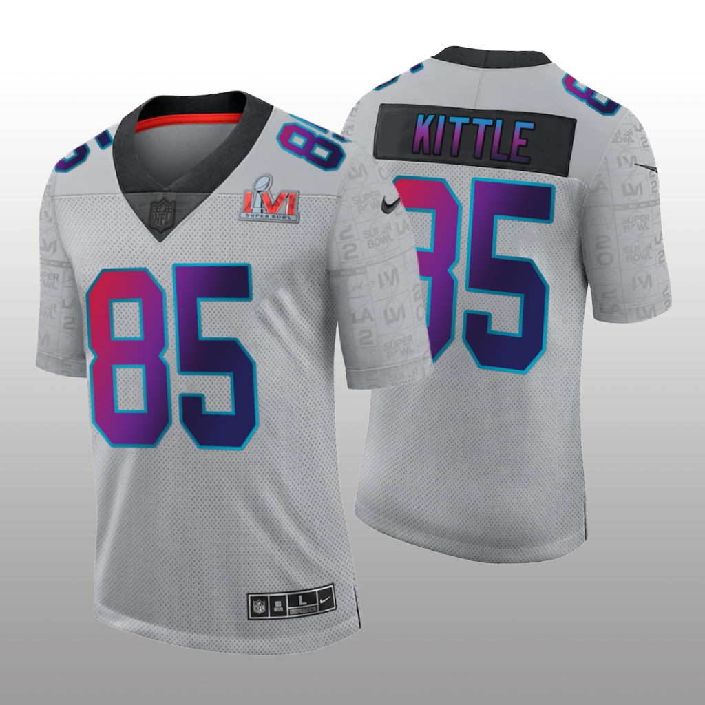 San Francisco 49ers George Kittle Gray Limited Super Bowl LVI - Men's